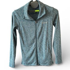 Columbia Women's Teal Full Zip Jacket Size L Casual Lightweight
